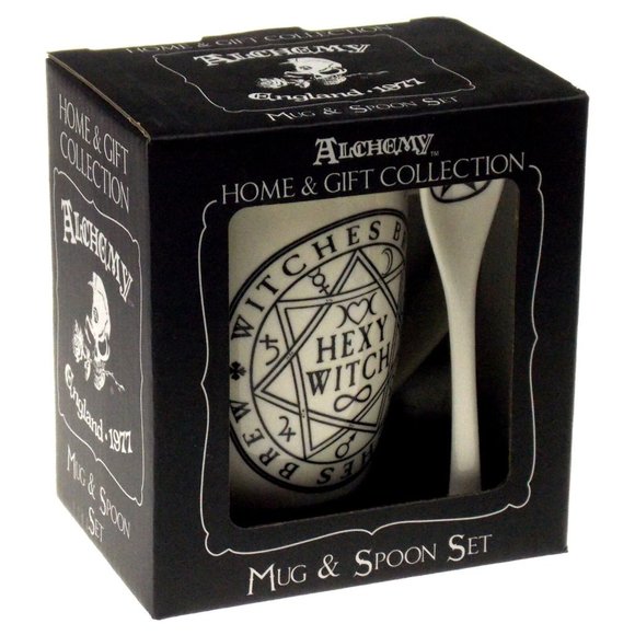 Alchemy of England Hexy Witch Mug & Spoon Set Fine Bone China 13 oz Coffee Cup - Picture 4 of 4